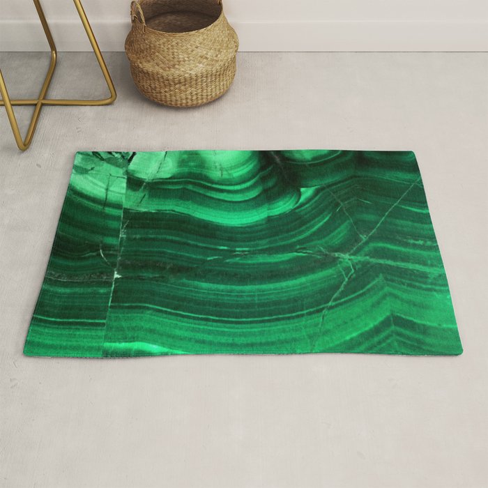 Malachite Texture Rug Gallery Image 1