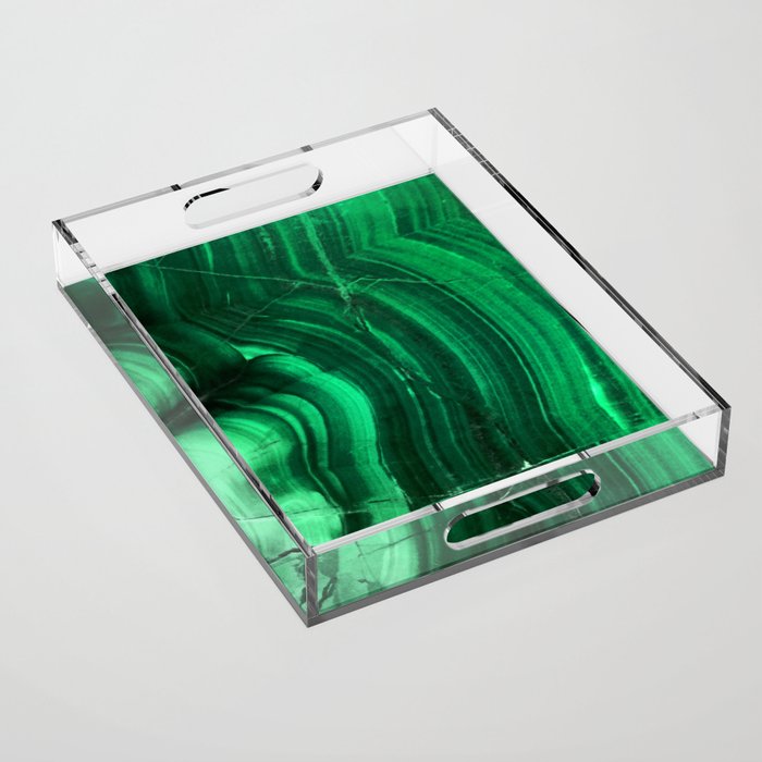 Malachite Texture Acrylic Tray Gallery Image 1