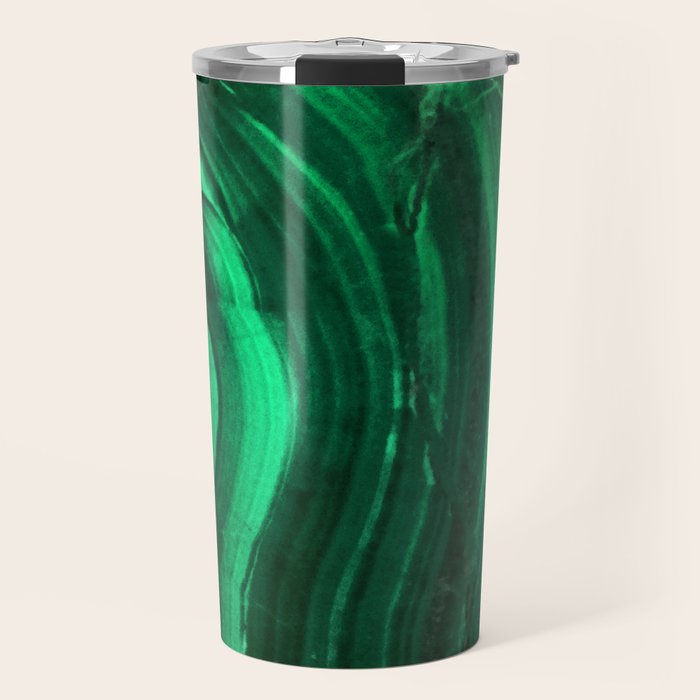 Malachite Texture Travel Mug Gallery Image 1
