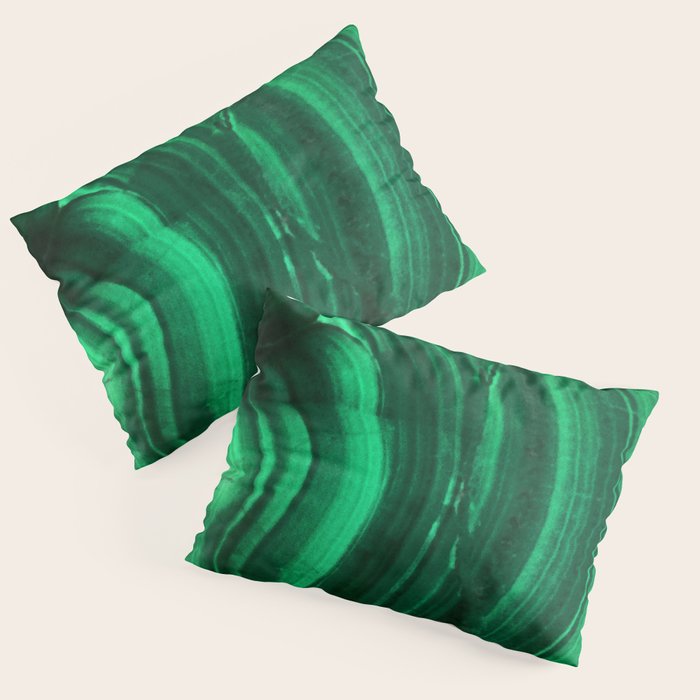 Malachite Texture Pillow Sham Gallery Image 1