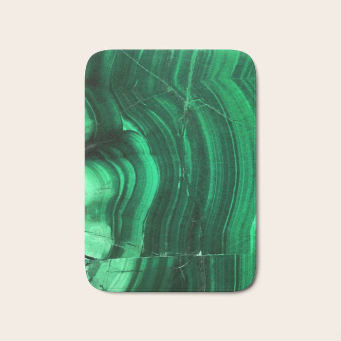 Malachite Texture Bath Mat Gallery Image 1