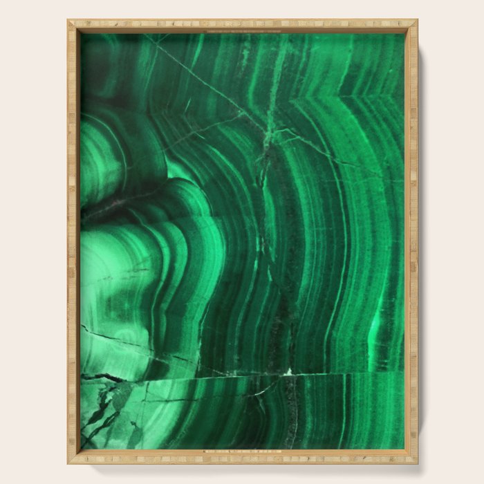 Malachite Texture Serving Tray Gallery Image 1