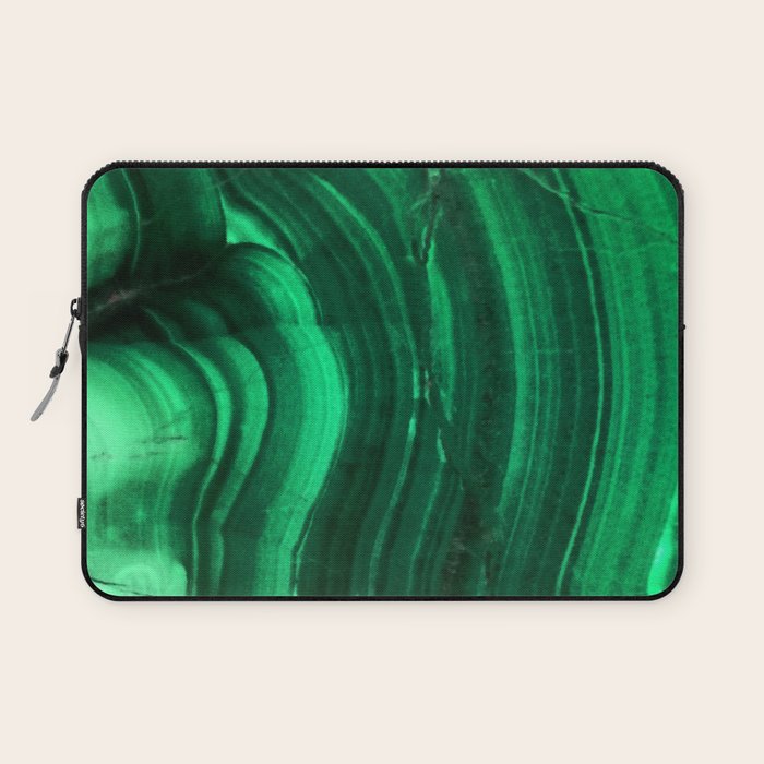 Malachite Texture Laptop Sleeve Gallery Image 1