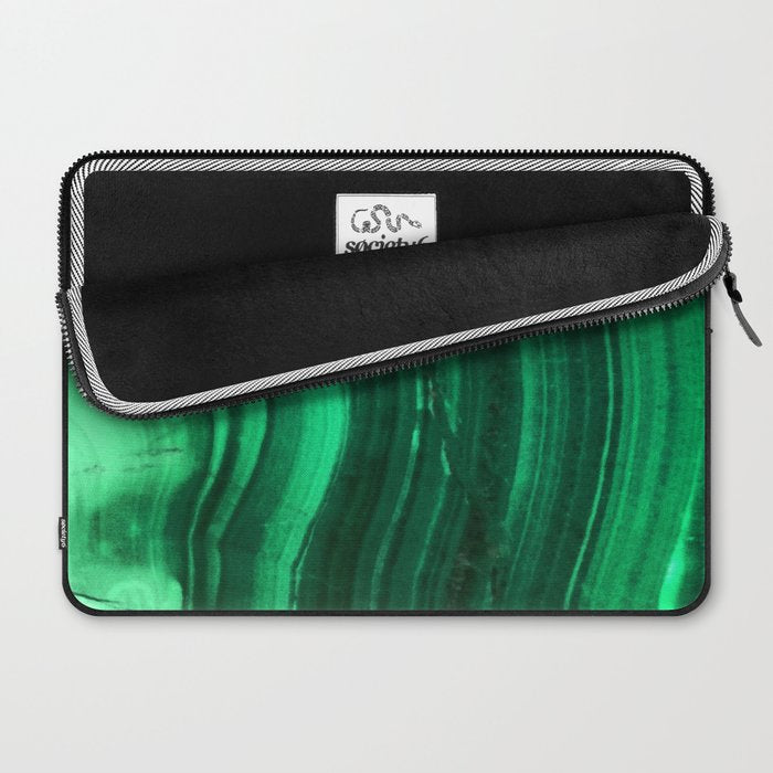 Malachite Texture Laptop Sleeve Gallery Image 2