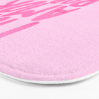 Pink Maximalist Quote - More Amor Bath Mat Gallery Image 3