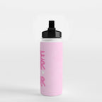 Pink Maximalist Quote - More Amor Water Bottle Gallery Image 2