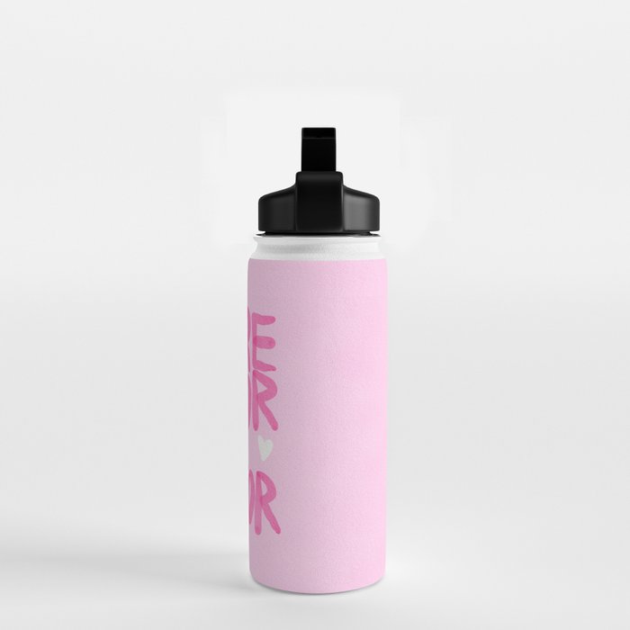 Pink Maximalist Quote - More Amor Water Bottle Gallery Image 2