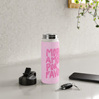 Pink Maximalist Quote - More Amor Water Bottle Gallery Image 4