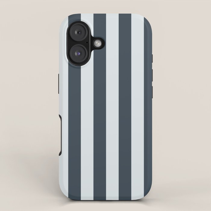 Nautical Deep Blue Stripes - Cozy Heirloom iPhone Case Gallery Image 1