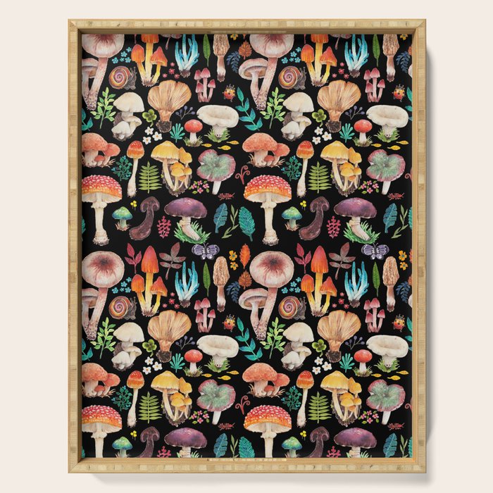 Mushroom heart Serving Tray Gallery Image 1