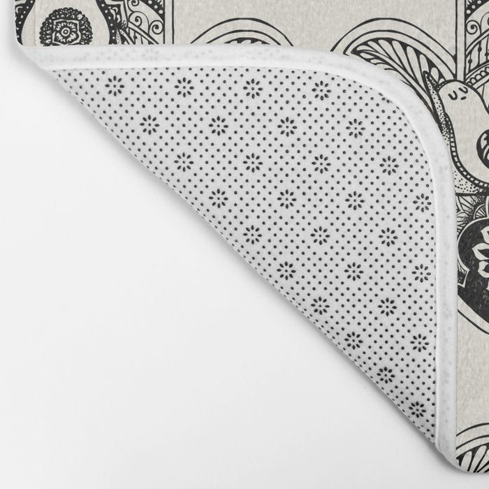 Hamsa Hand Avocado Bath Mat Gallery Image 2