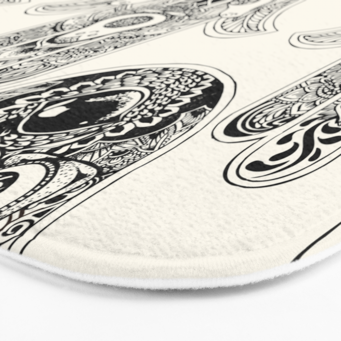Hamsa Hand Avocado Bath Mat Gallery Image 3