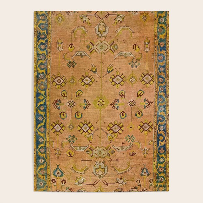 Persian Heritage Rug Design in Warm Earth Tones Poster Gallery Image 4