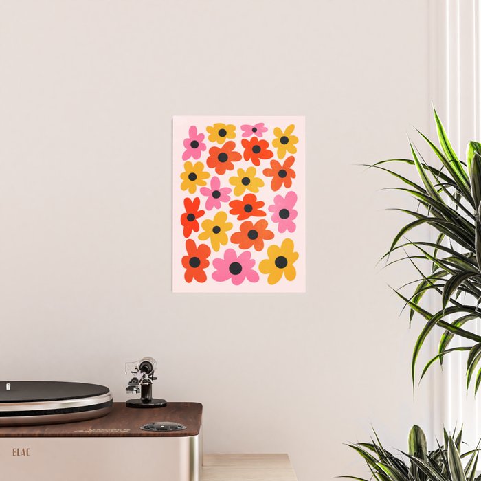 Retro Flowers: Pastel Edition Poster Gallery Image 2