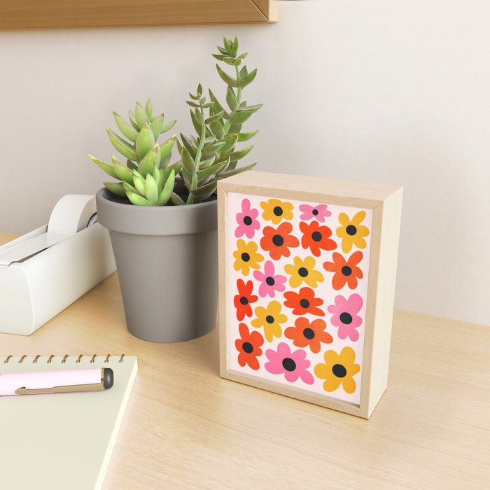 Retro Flowers: Pastel Edition Mini Art Print Gallery Image 2