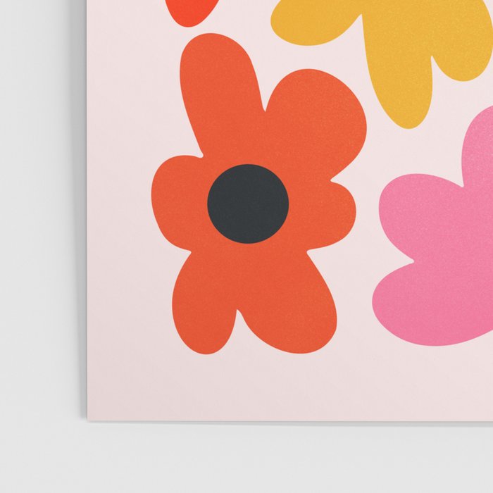 Retro Flowers: Pastel Edition Poster Gallery Image 3
