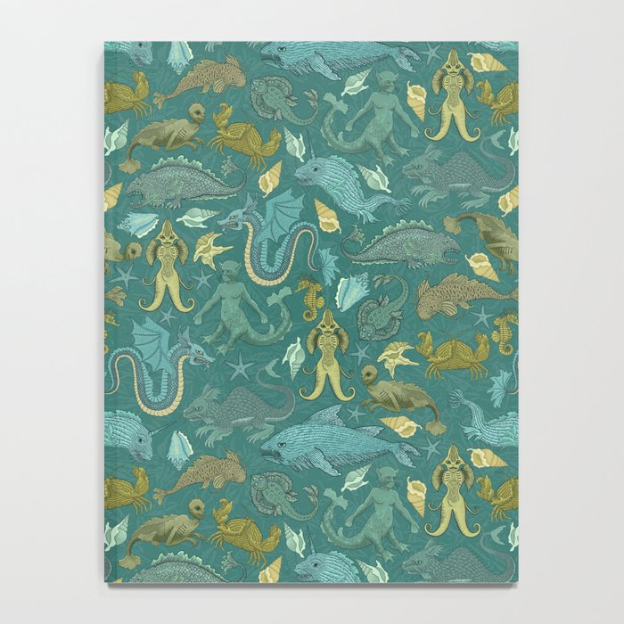 Deepsea Cryptids in Sea Green Notebook Gallery Image 4