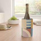 Abstract Bauhaus Geometry Sophisticated Autumn Wine Chiller Gallery Image 4