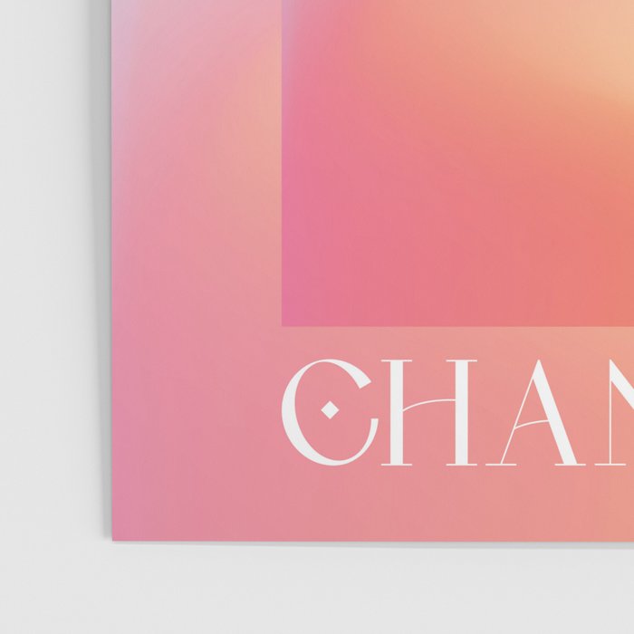Gradient Angel Number 555 Change Poster Gallery Image 3