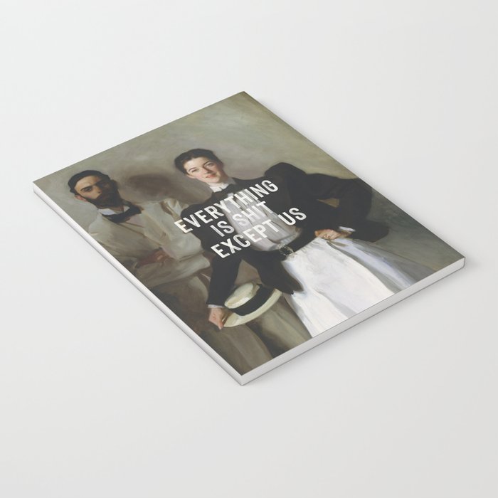 Everything Is Shit Except Us - Funny Love Quote Notebook Gallery Image 3