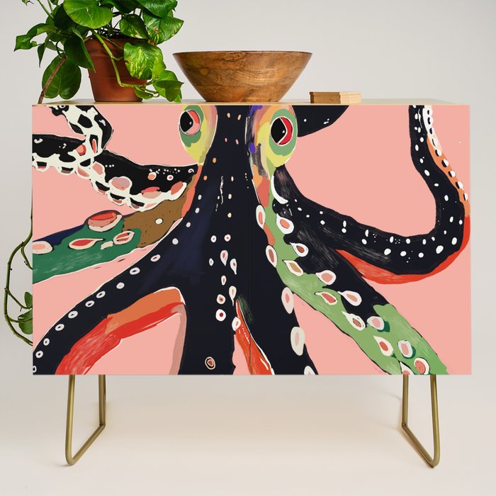 Colorful Octopus Credenza Gallery Image 1