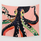Colorful Octopus Wall Tapestry Gallery Image 4