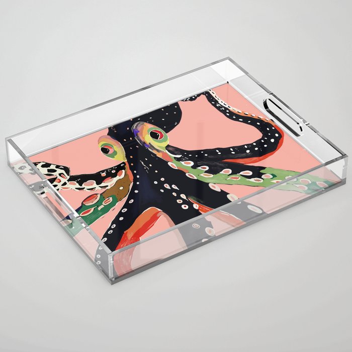 Colorful Octopus Acrylic Tray Gallery Image 1