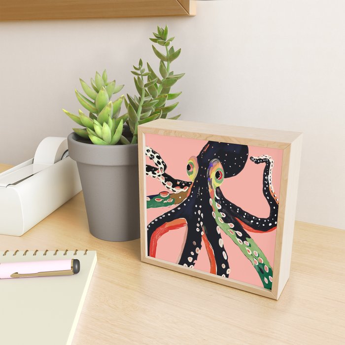 Colorful Octopus Mini Art Print Gallery Image 2