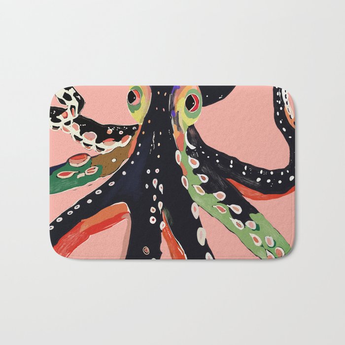 Colorful Octopus Bath Mat Gallery Image 1