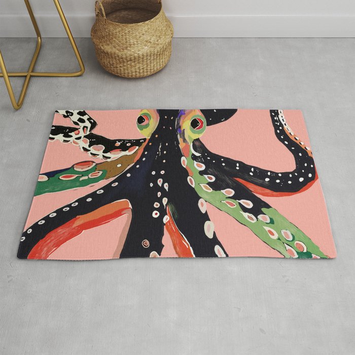 Colorful Octopus Rug Gallery Image 1