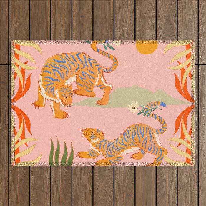 Rawring Playmates Outdoor Rug Gallery Image 1