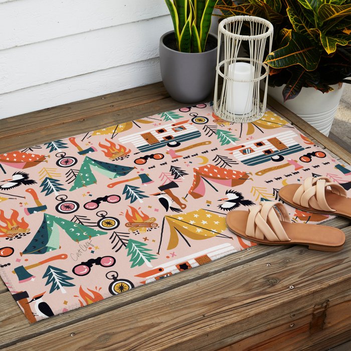Camping Kit - Blush Palette Outdoor Rug Gallery Image 2