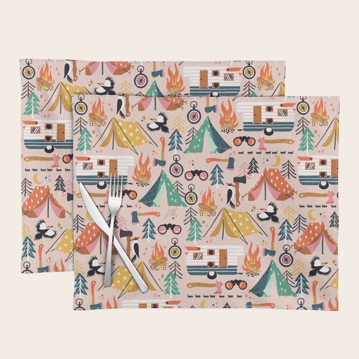 Camping Kit - Blush Palette Placemat Gallery Image 1