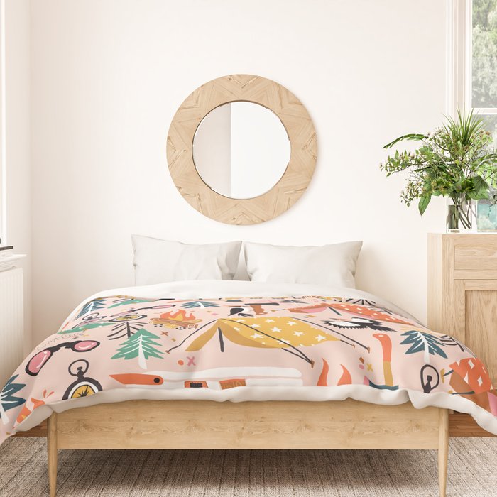 Camping Kit - Blush Palette Duvet Cover Gallery Image 3