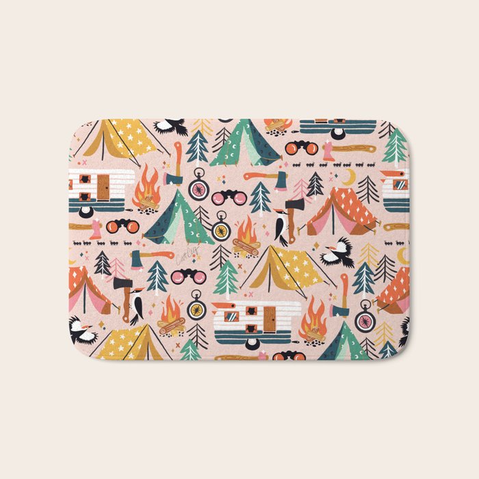 Camping Kit - Blush Palette Bath Mat Gallery Image 1