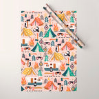 Camping Kit - Blush Palette Wrapping Paper Gallery Image 1