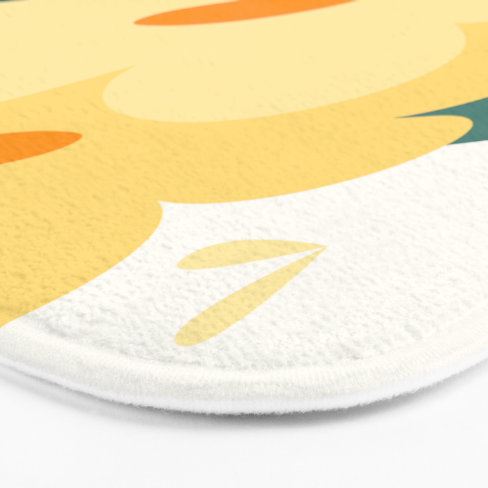 Yellow flowers Bath Mat Gallery Image 3