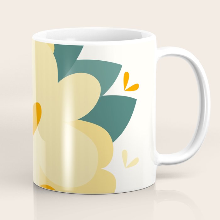 Yellow flowers Coffee Mug Gallery Image 1