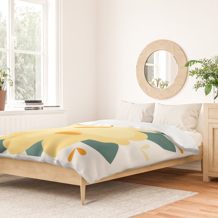 Yellow flowers Duvet Cover Gallery Image 2