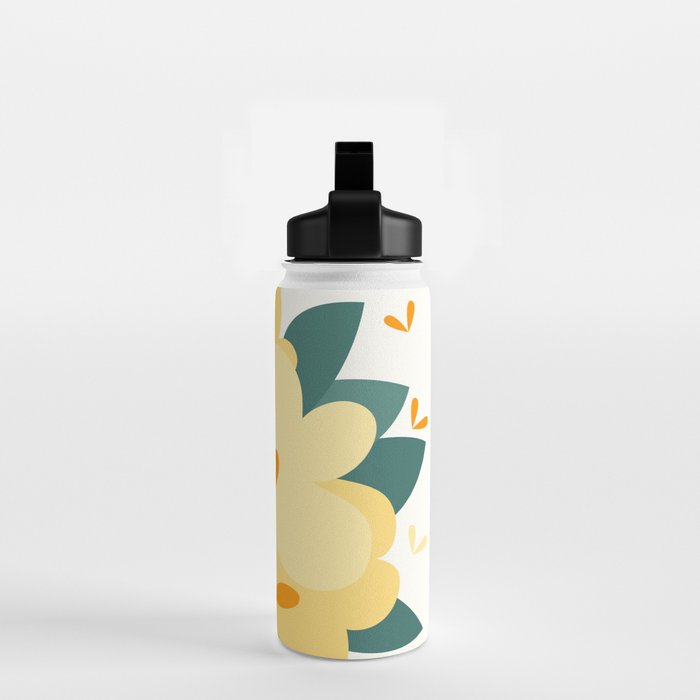 Yellow flowers Water Bottle Gallery Image 2