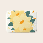 Yellow flowers Bath Mat Gallery Image 1