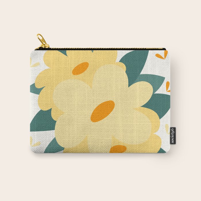 Yellow flowers Carry All Pouch Gallery Image 1