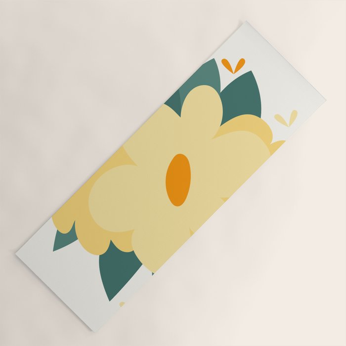 Yellow flowers Yoga Mat Gallery Image 1