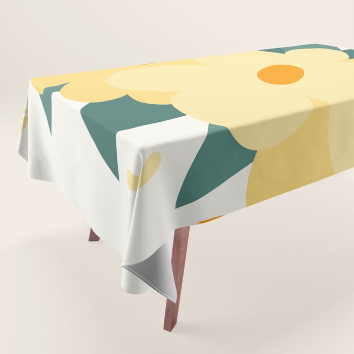 Yellow flowers Tablecloth Gallery Image 1