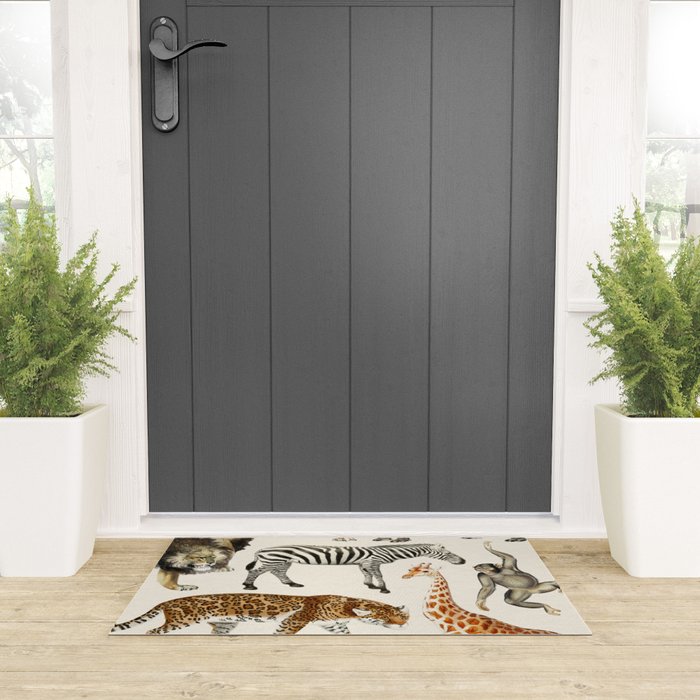 Safari Animals Collection Welcome Mat Gallery Image 3