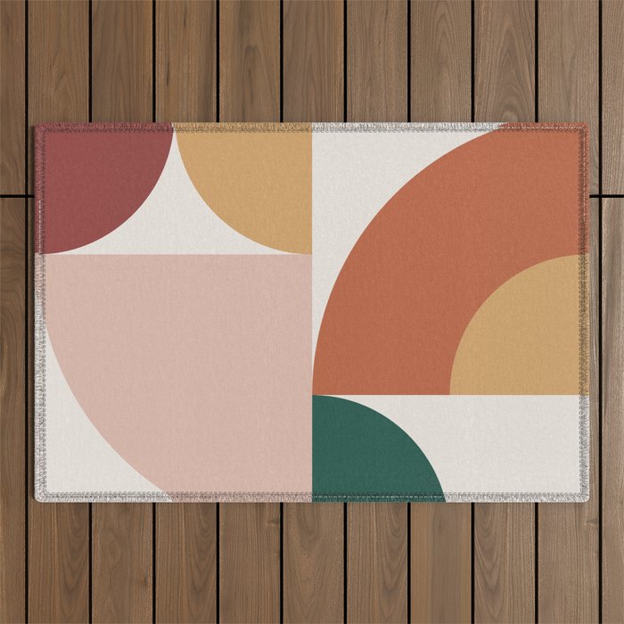 Abstract Geometric 13 Outdoor Rug Gallery Image 1