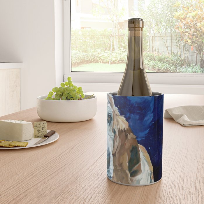 Basset Hound Nebula Stickers Dog Portrait Wine Chiller Gallery Image 4