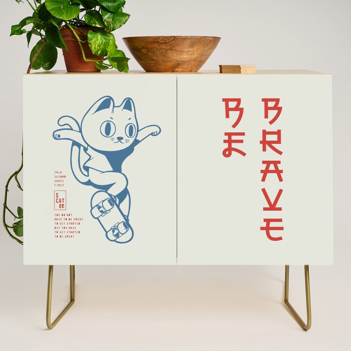 Brave Skater Cat Credenza Gallery Image 1
