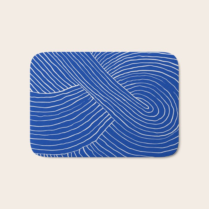 Strokes 01: Chathams Blue Edition  Bath Mat Gallery Image 1