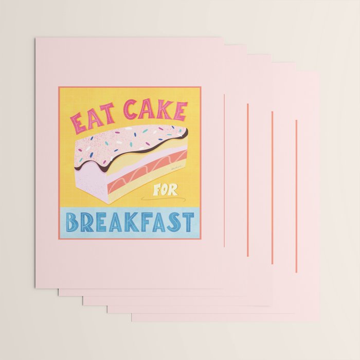 Eat Cake for Breakfast Wrapping Paper Gallery Image 3